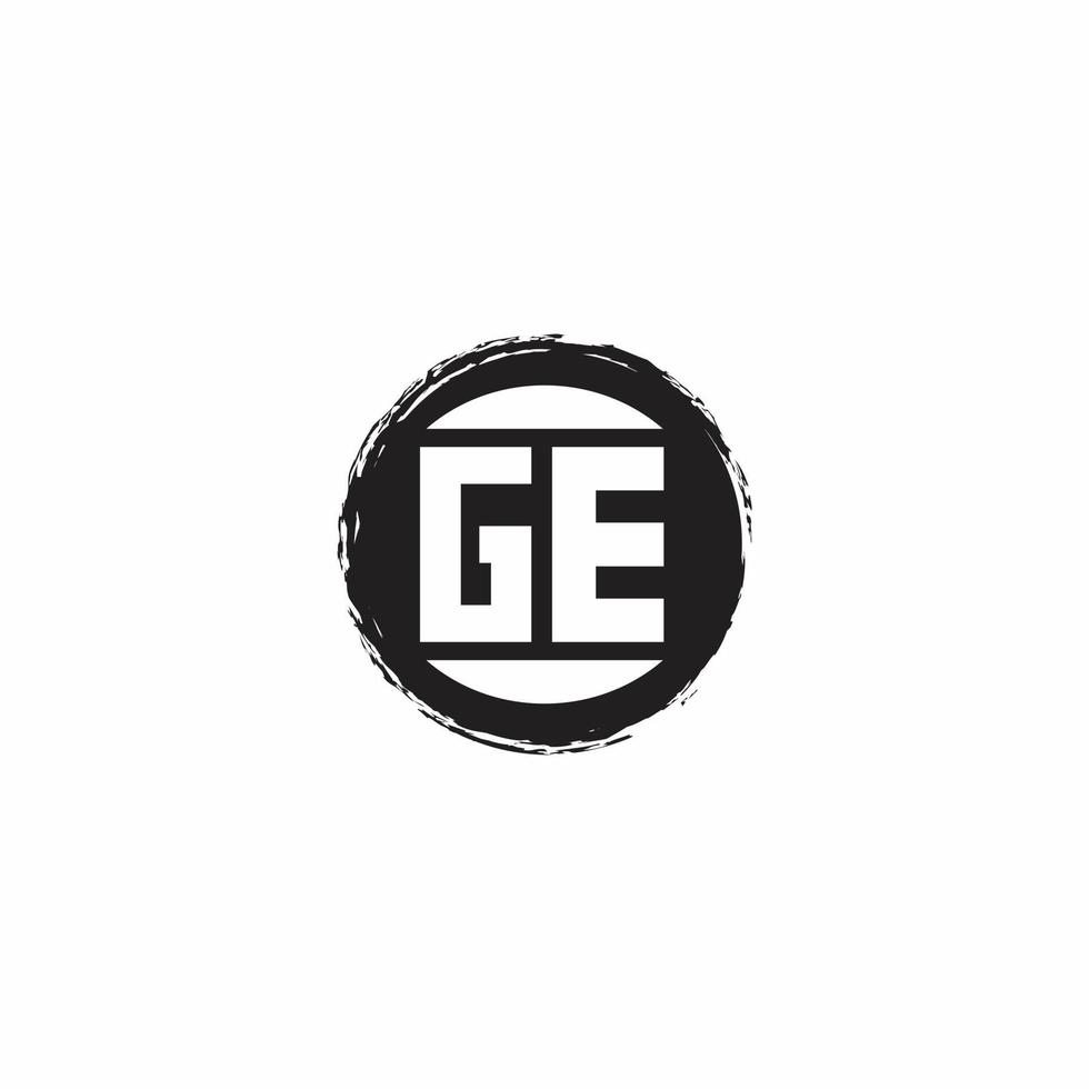 Logo monogram design template vector