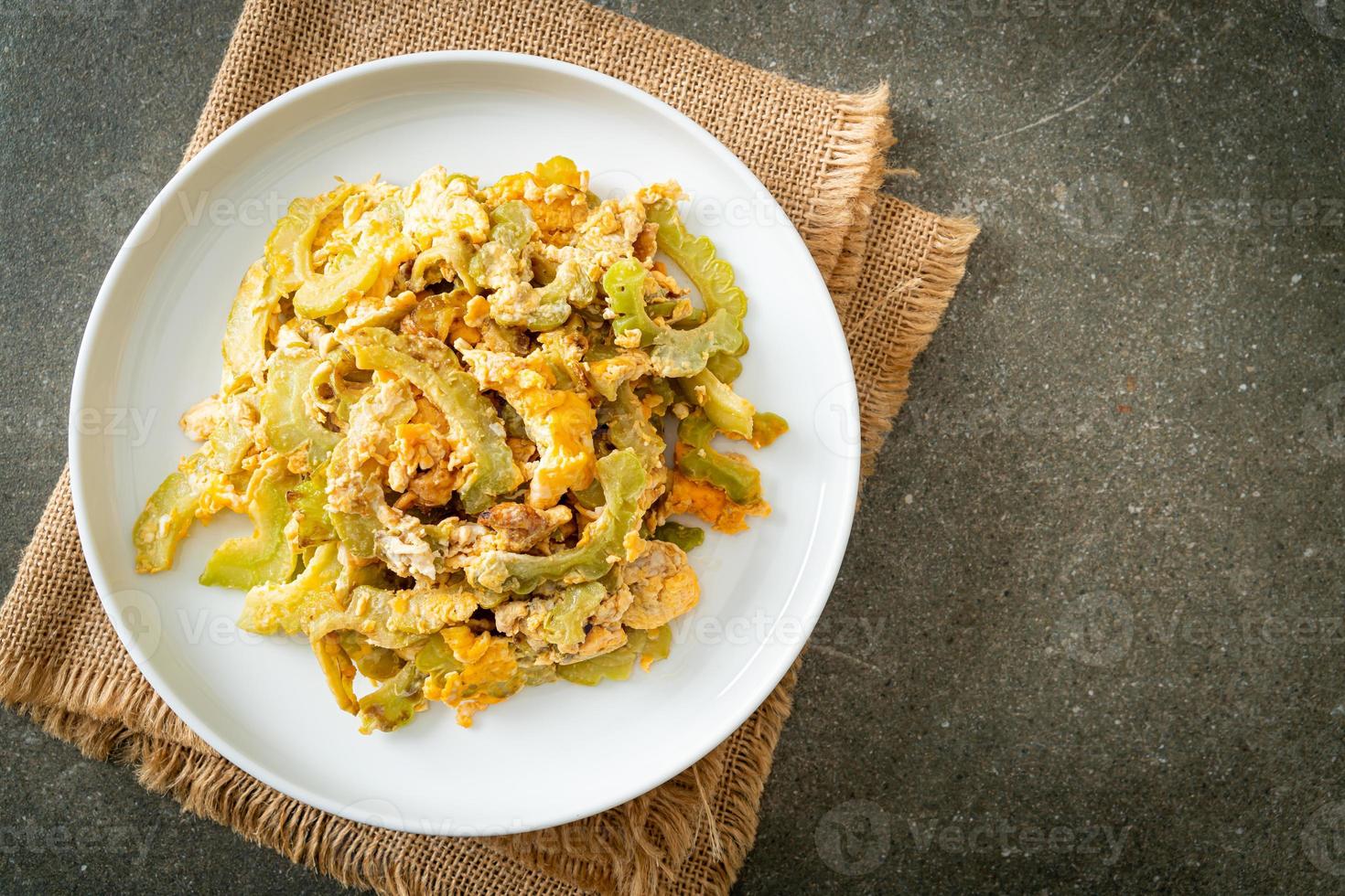 Stir Fried Bitter Gourd with Egg 3006310 Stock Photo at Vecteezy