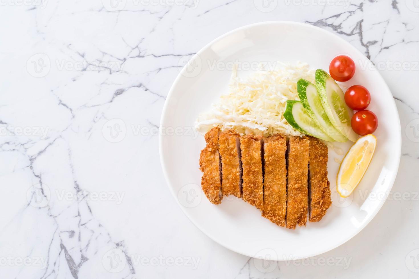 Japanese deep fried pork cutlet photo