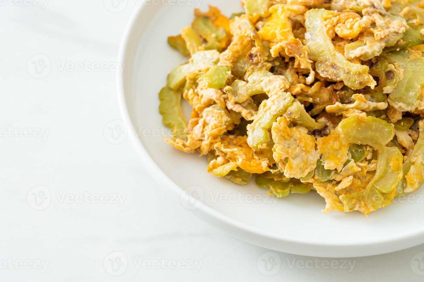 Stir Fried Bitter Gourd with Egg 3006458 Stock Photo at Vecteezy