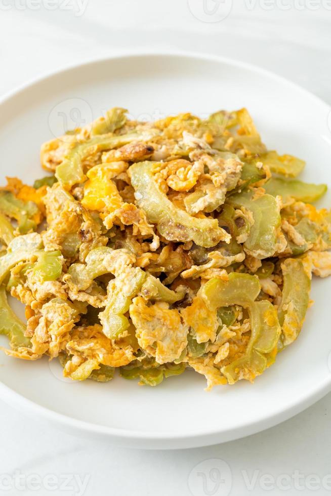 Stir Fried Bitter Gourd with Egg 3006770 Stock Photo at Vecteezy