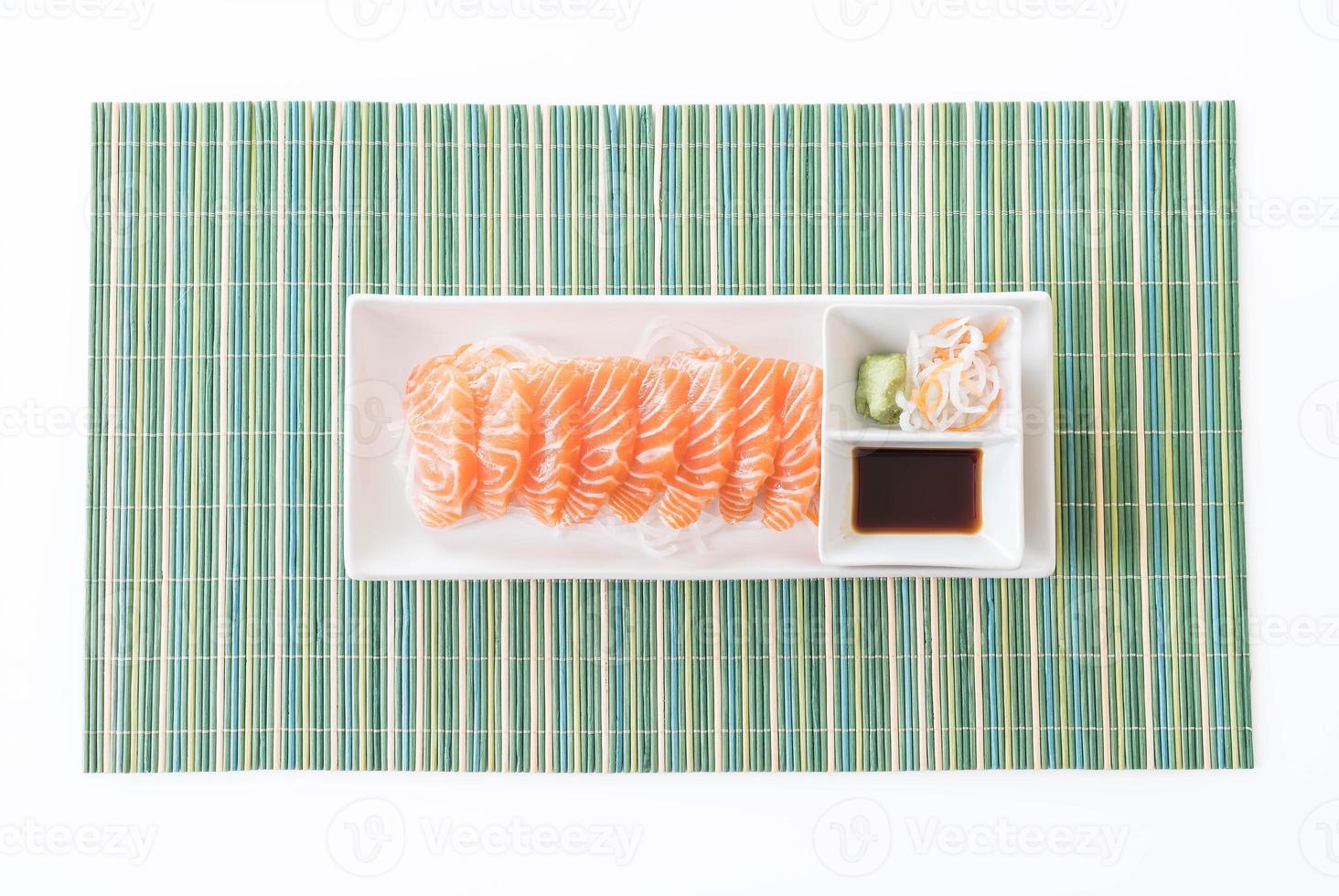 Salmon raw sashimi photo