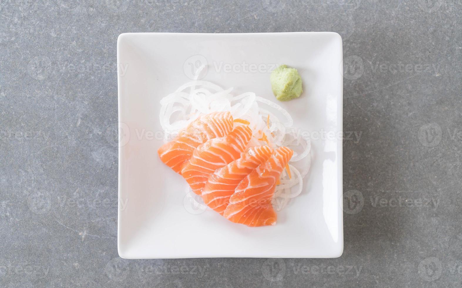 Salmon raw sashimi photo
