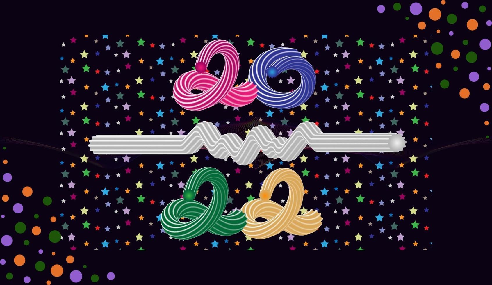 candy cane 2022 banner vector