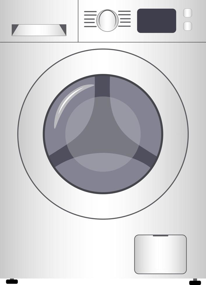 Illustration of the icon of a modern washing machine vector