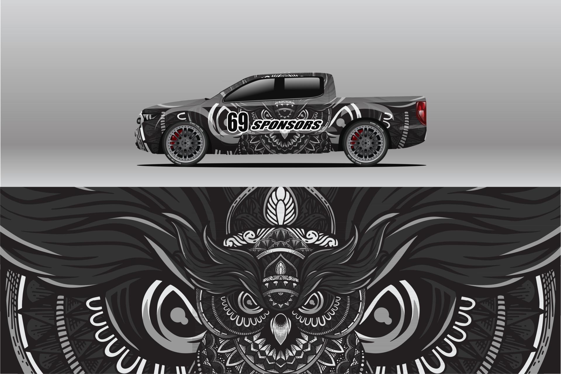 Download Car wrap company design vector. Graphic background designs for vehicle 3007197 Vector Art at ...