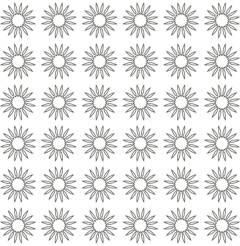 black floral seamless pattern vector