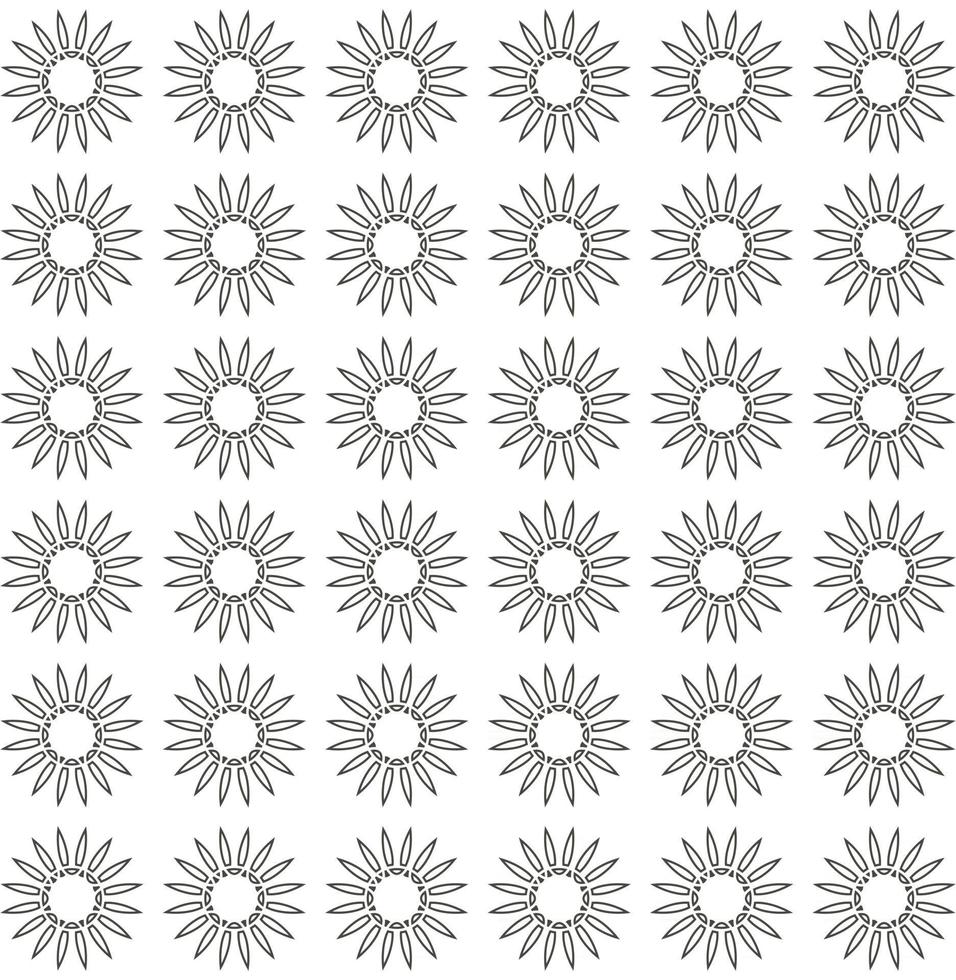 black floral seamless pattern vector