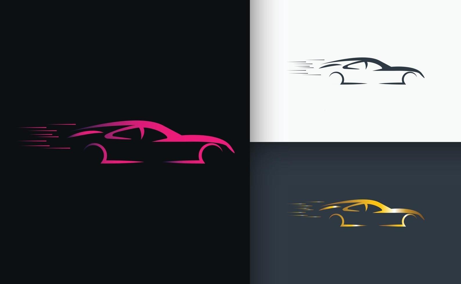 conjunto de plantillas de diseño de logotipo de coche vector