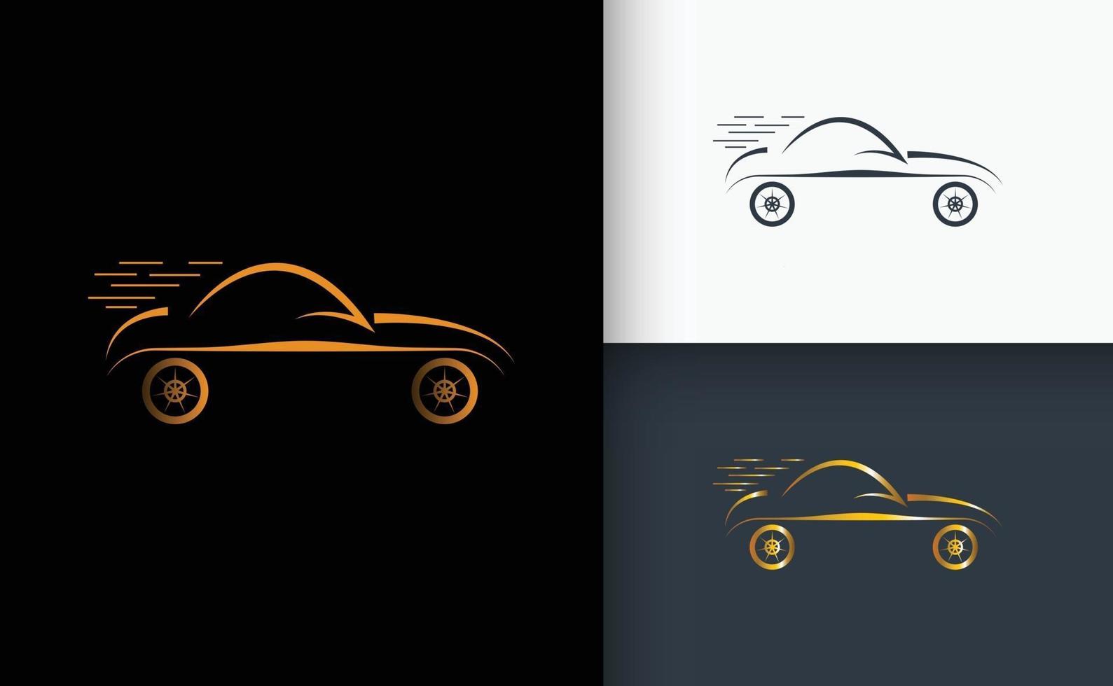 conjunto de plantillas de diseño de logotipo de coche vector