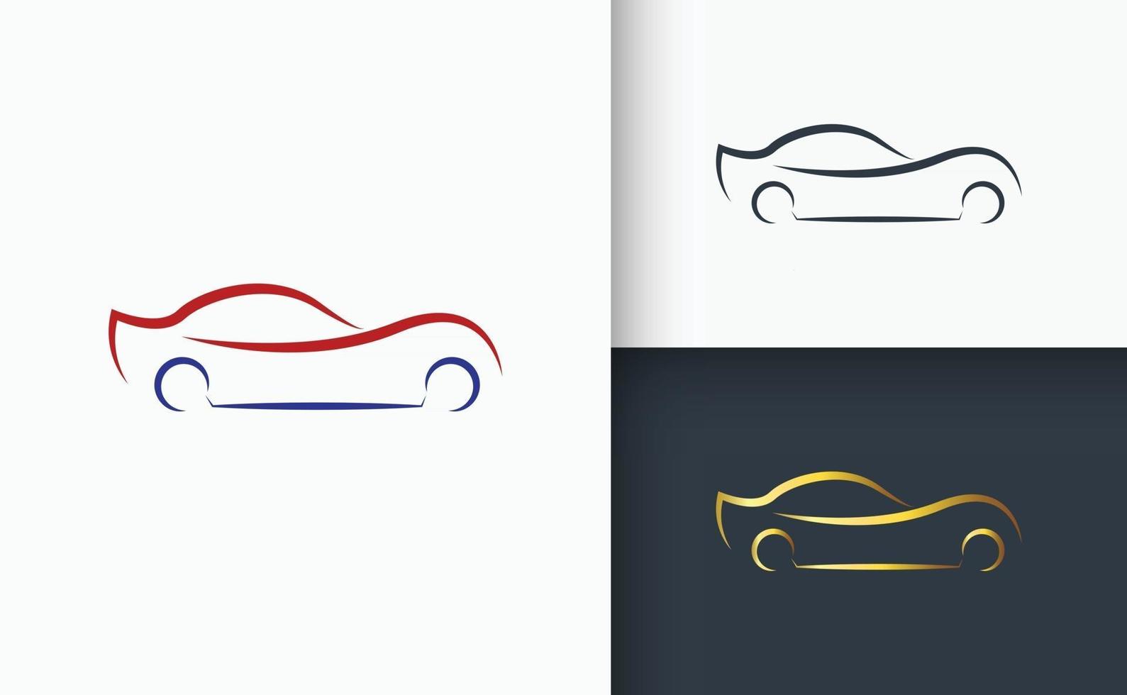 conjunto de plantillas de diseño de logotipo de coche vector