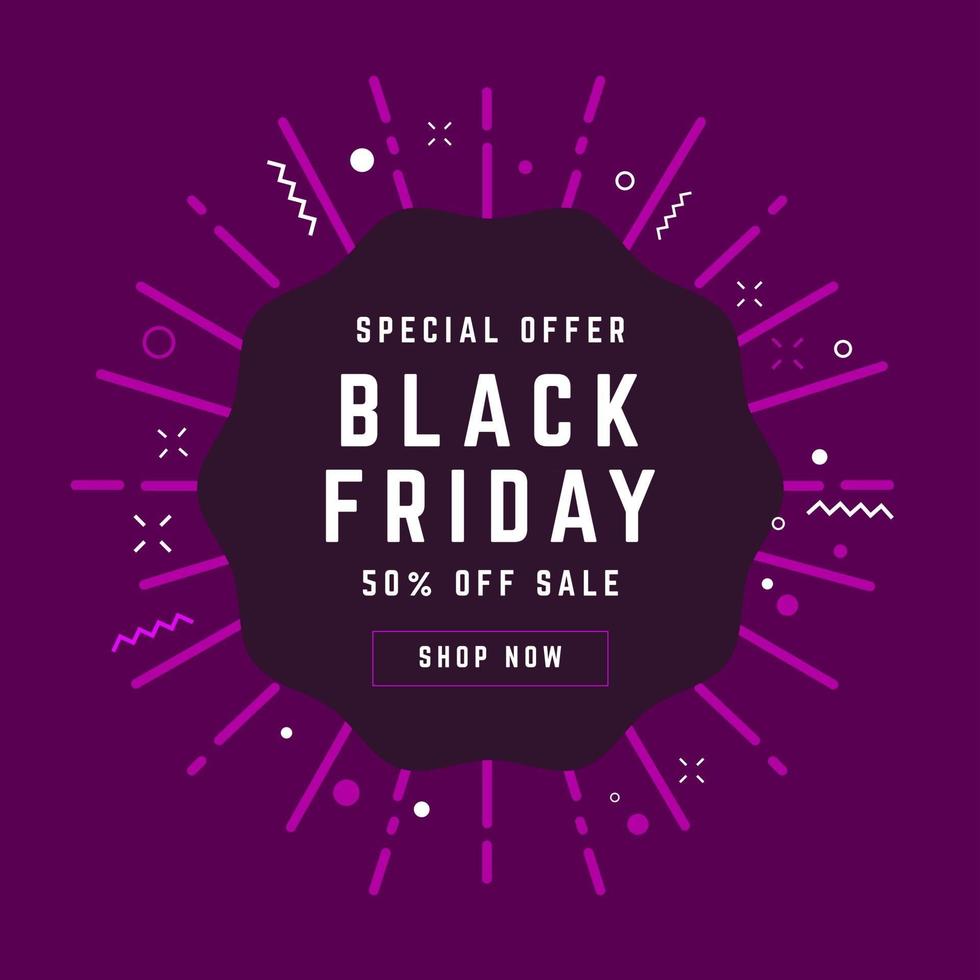 Black Friday sale inscription design template. vector