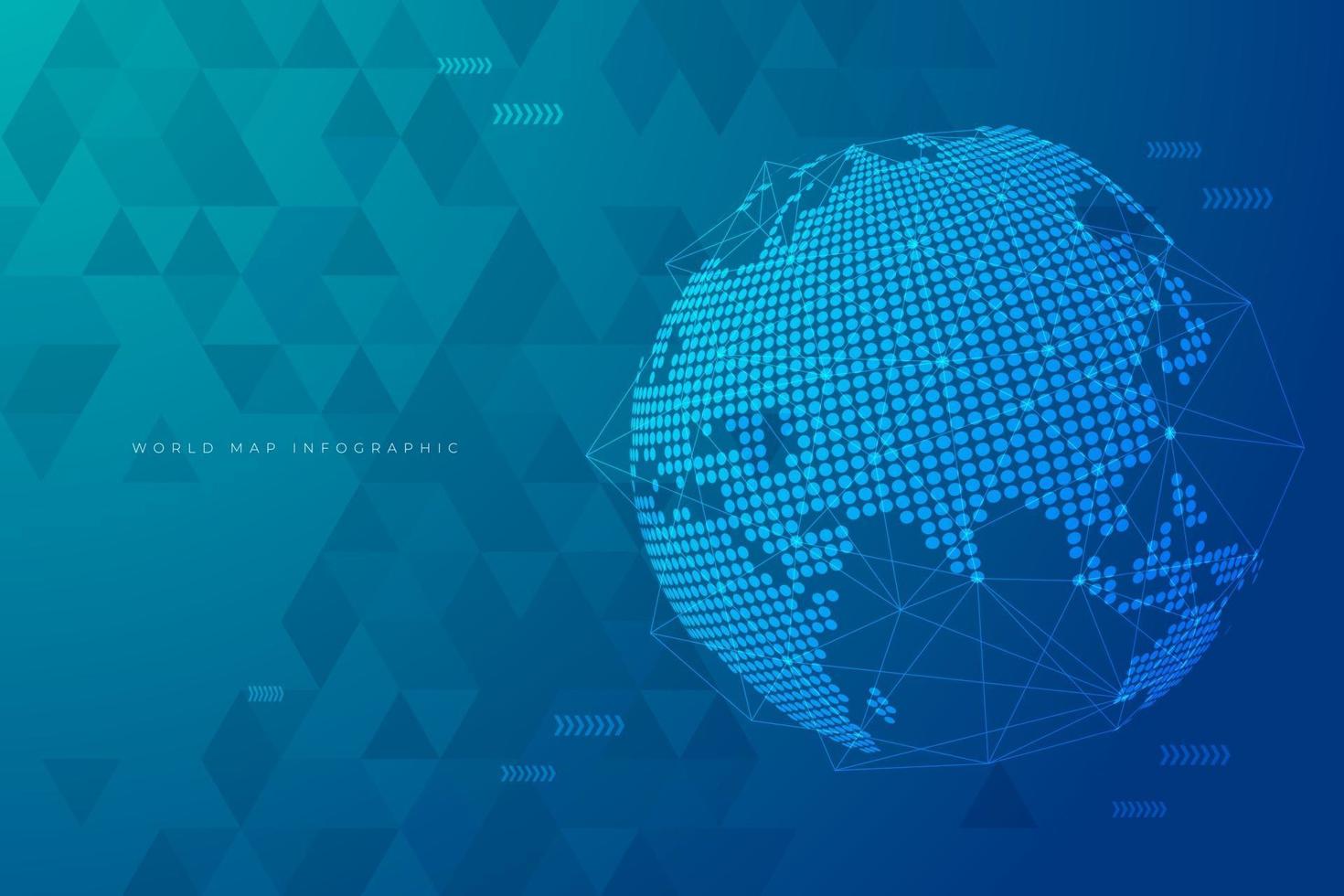 World connection design background. vector