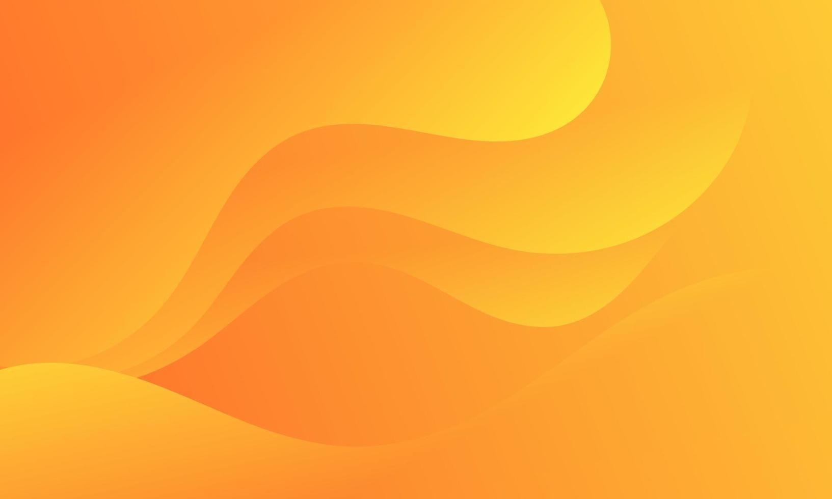 Abstract Orange Fluid Wave Background vector