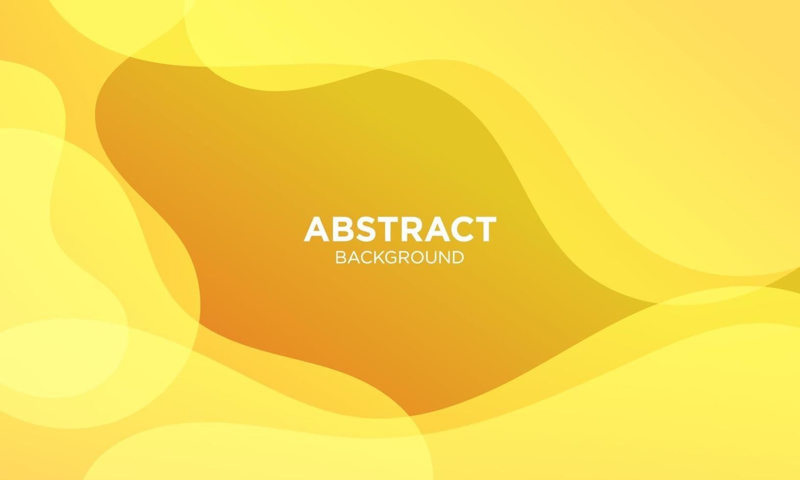 Abstract Yellow Fluid Wave Background vector