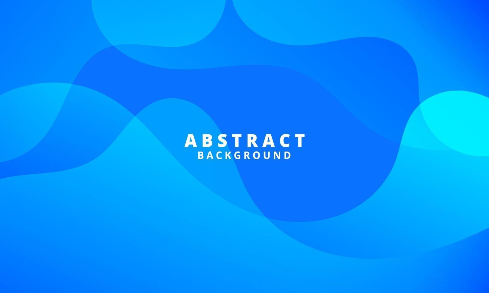 Abstract Blue Fluid Wave Background vector