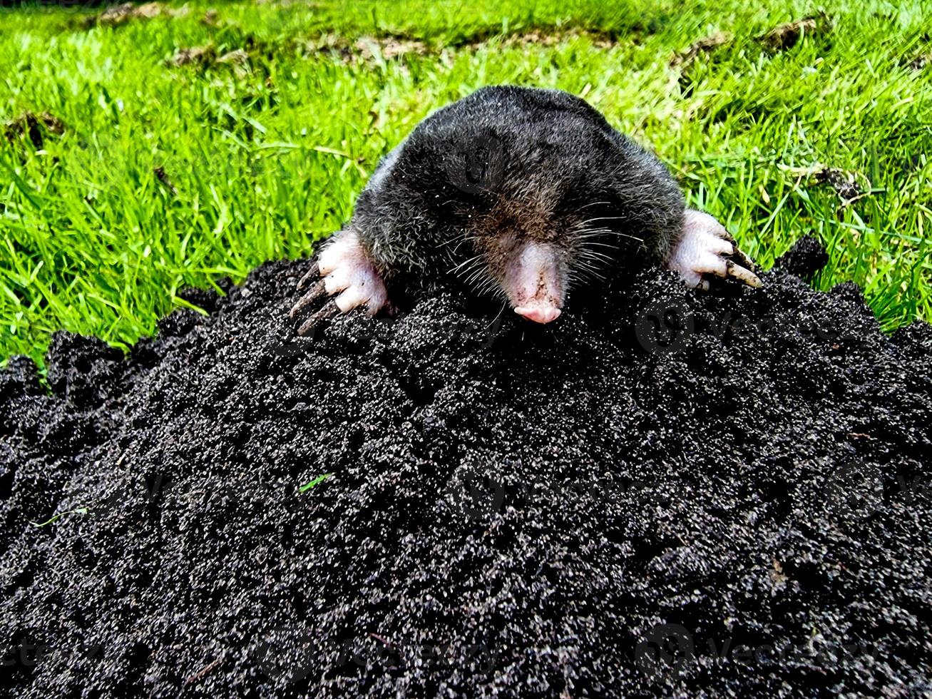 A mole in the garden photo