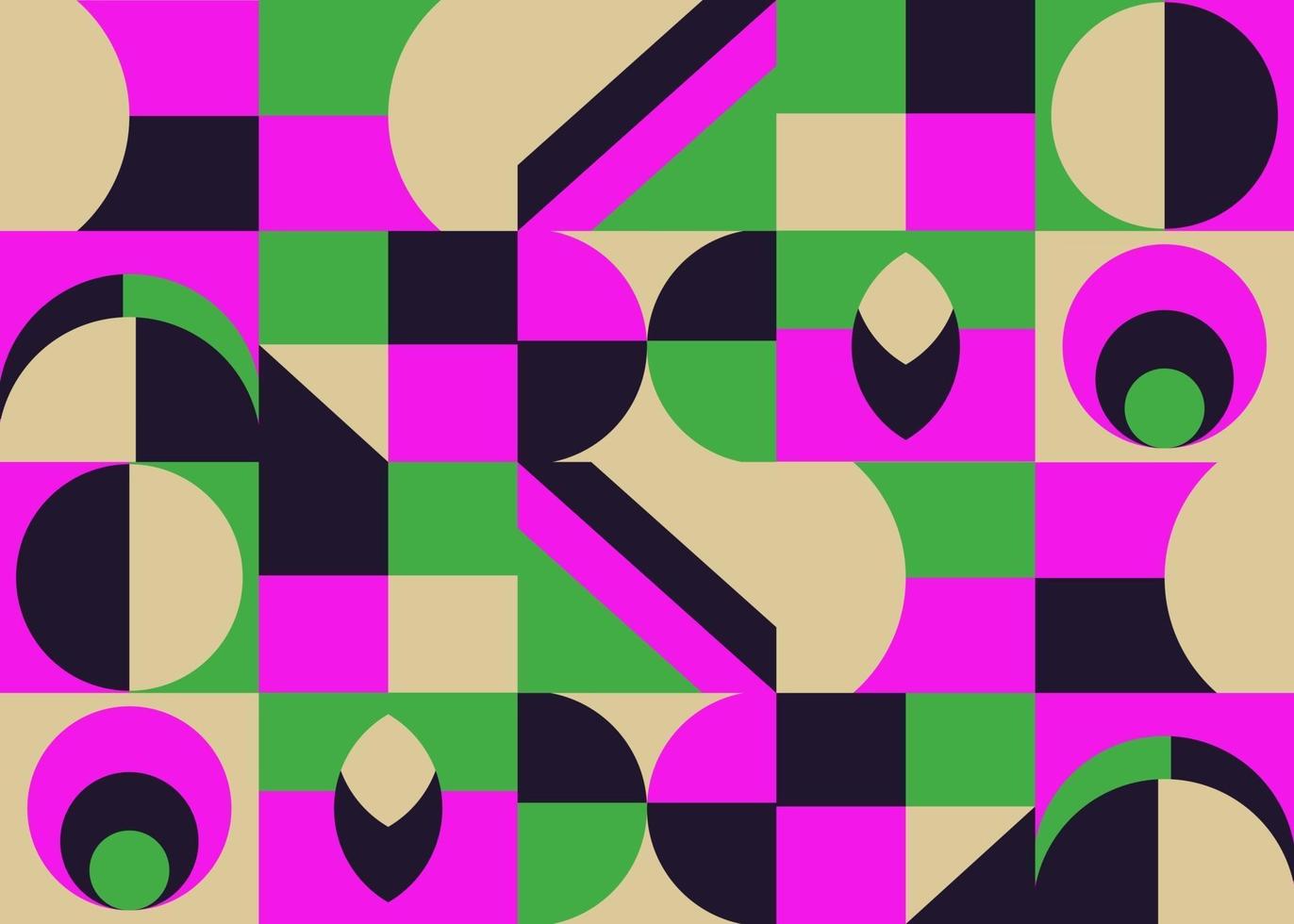 Abstract geometric backgrounds neo geo pattern vector