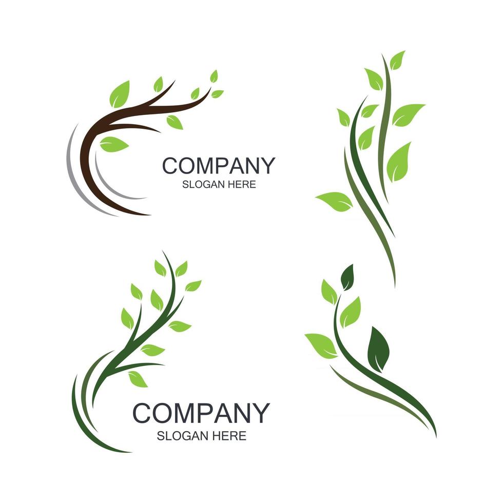 Tree logo images design vector