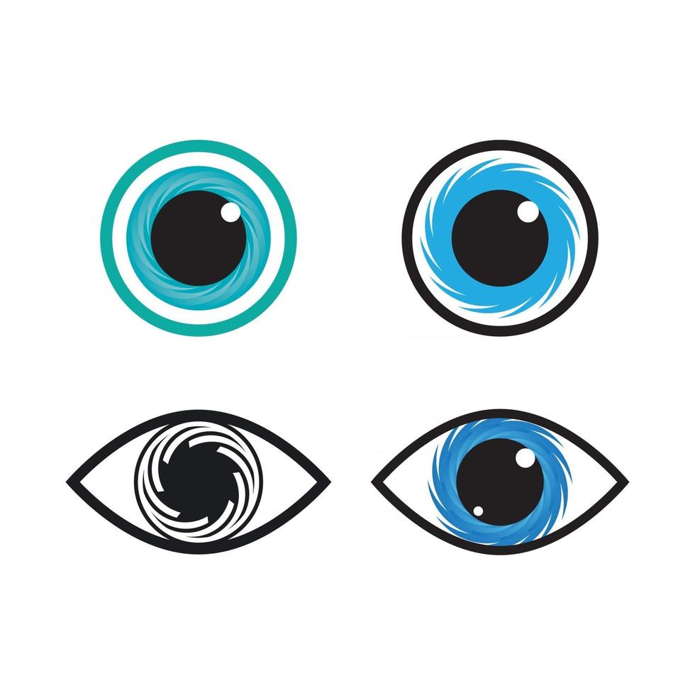 imágenes de logo cuidado de ojos vector