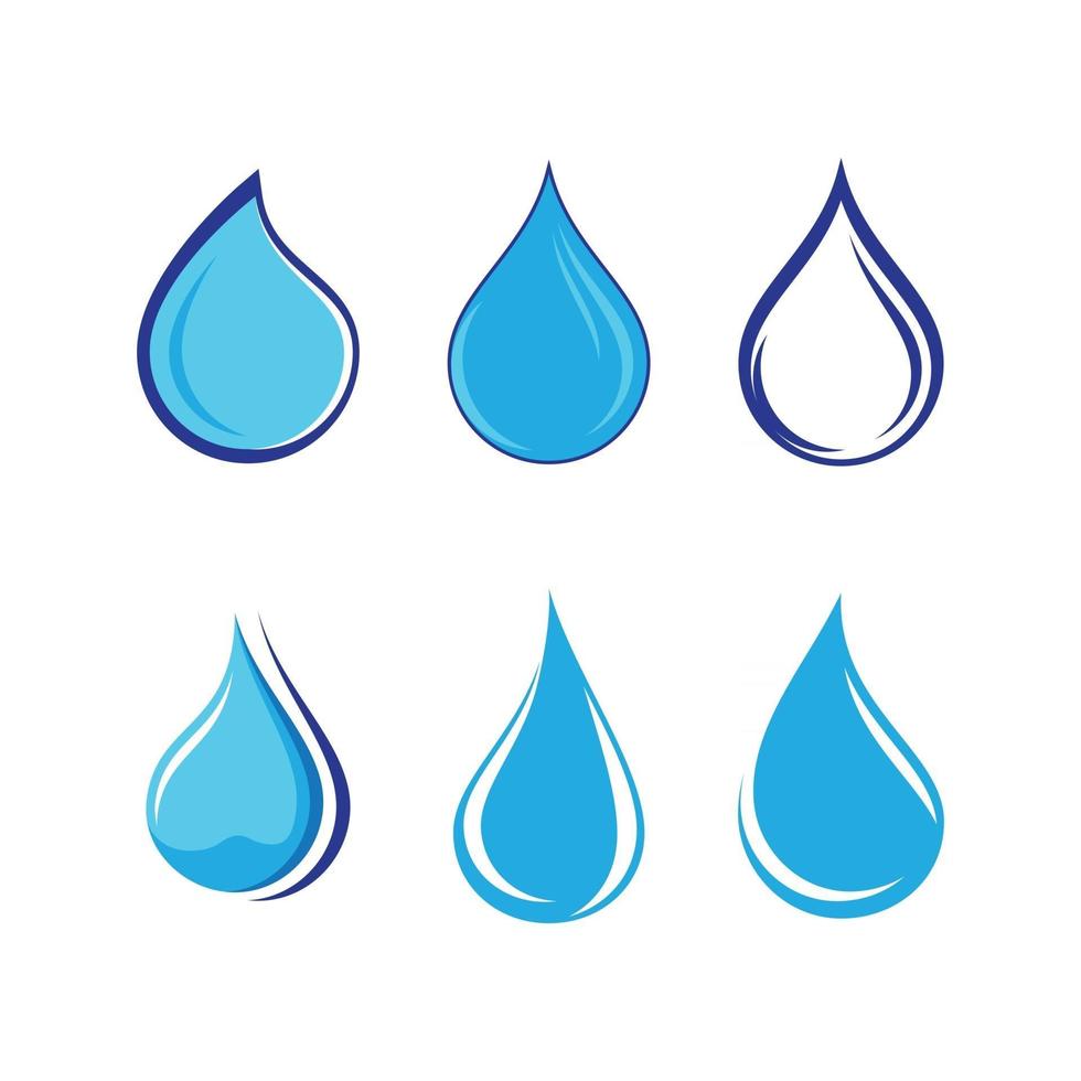 Water drop logo images vector