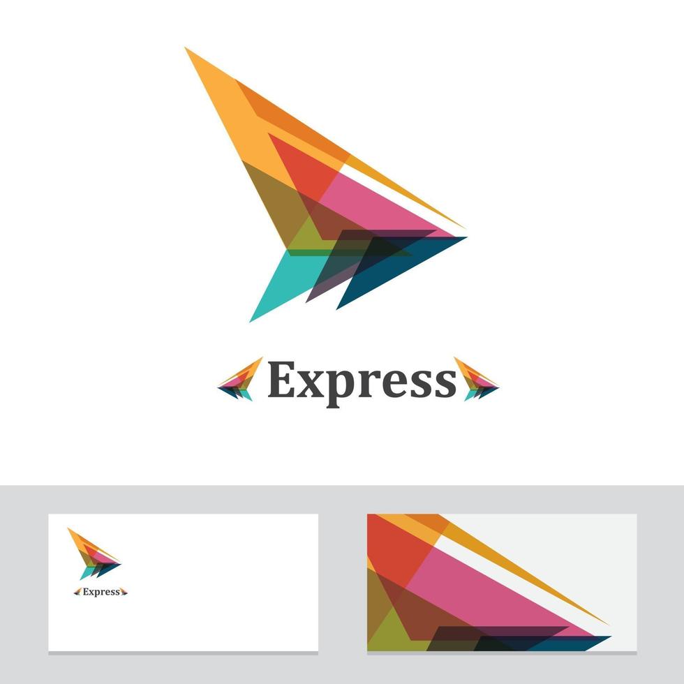 logotipo, icono de la tarjeta de la empresa flecha ilustración vectorial vector