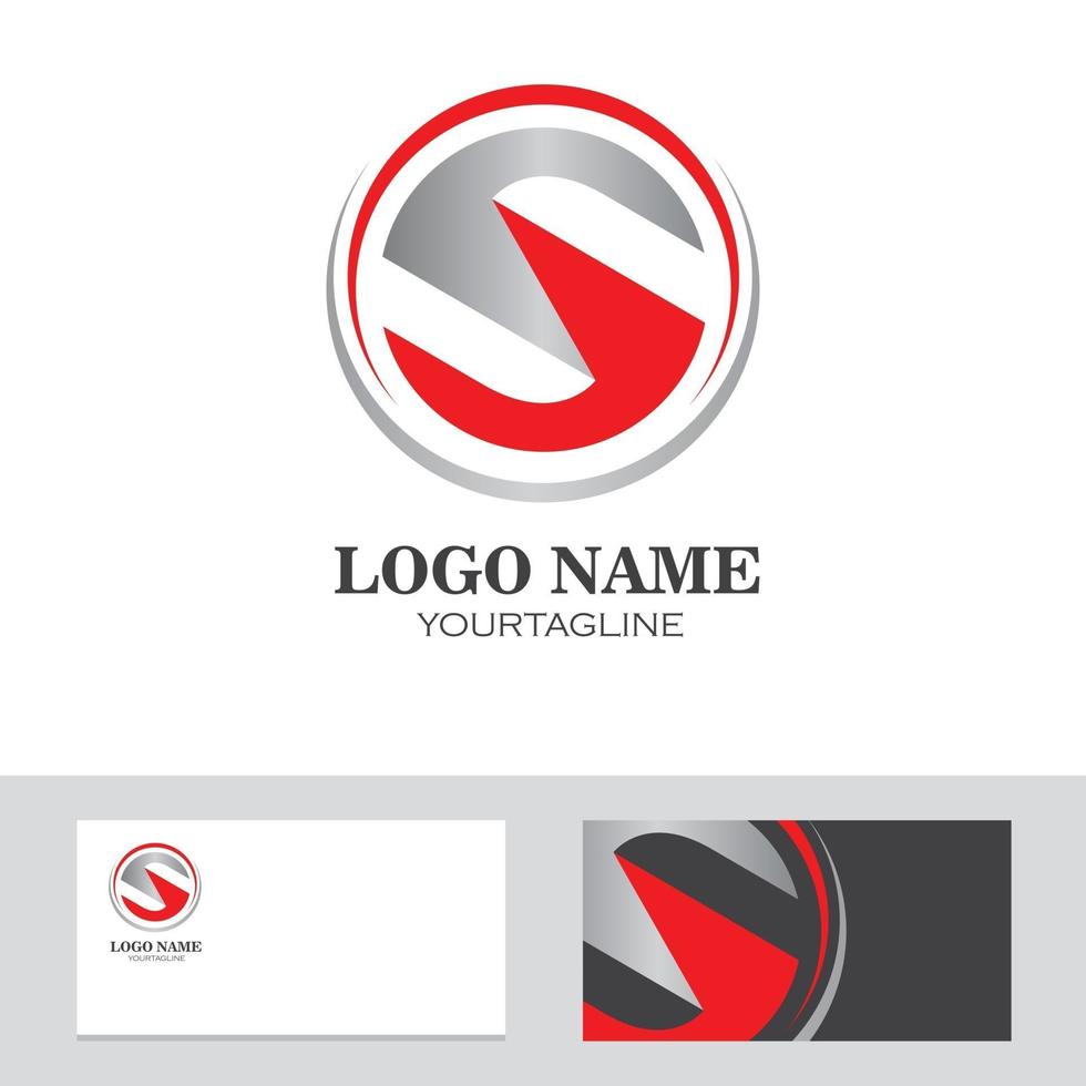 logotipo, icono de la tarjeta de empresa s carta ilustración vectorial vector