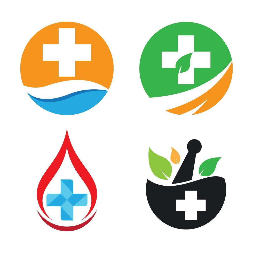 Medical care logo images vector