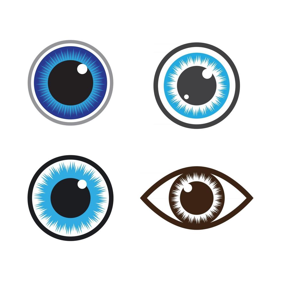 imágenes de logo cuidado de ojos vector