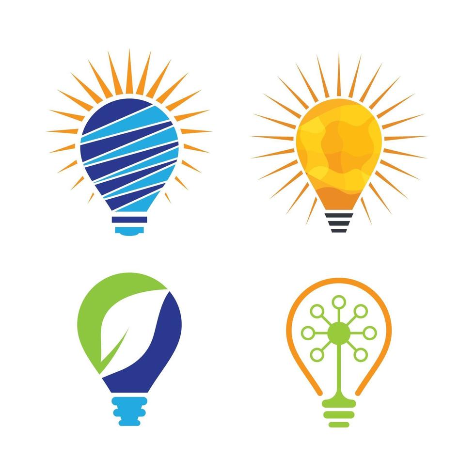 Lightbulb logo images vector