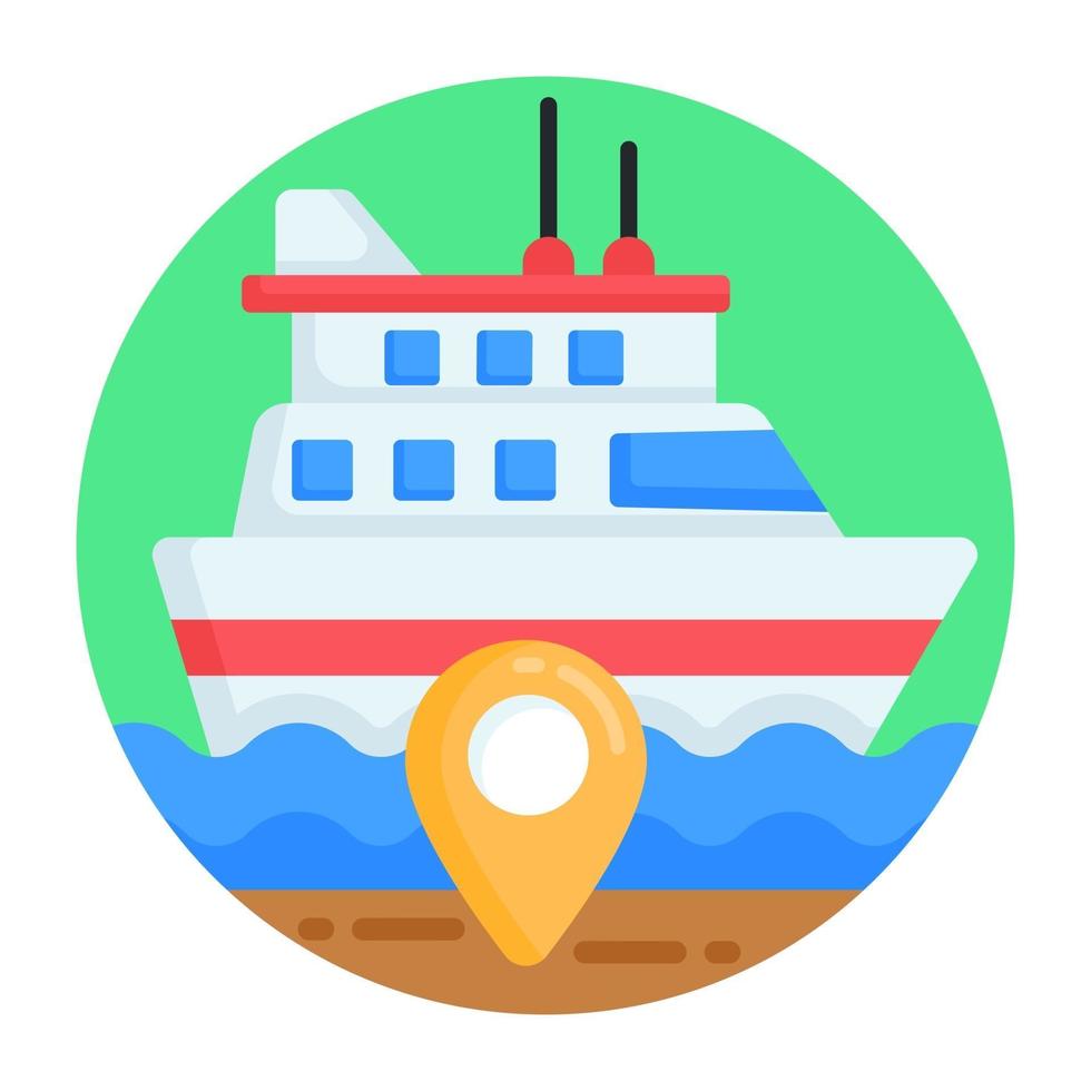 ubicación del crucero vector