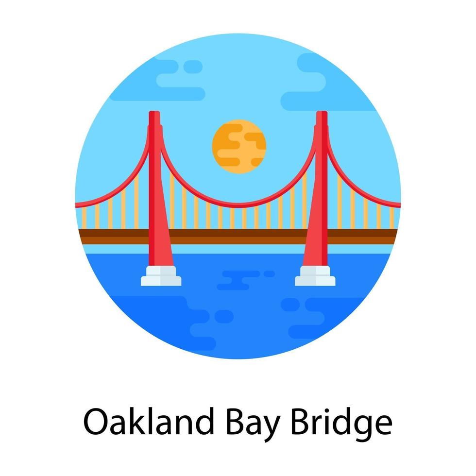 Oakland Bay Bridge vector