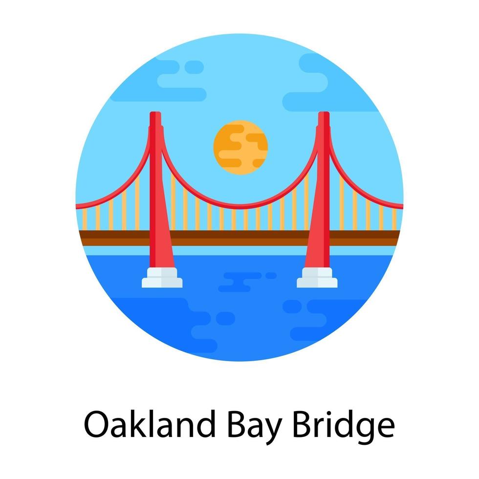 puente de la bahía de oakland vector