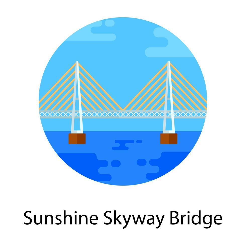 puente de sunway skyway vector