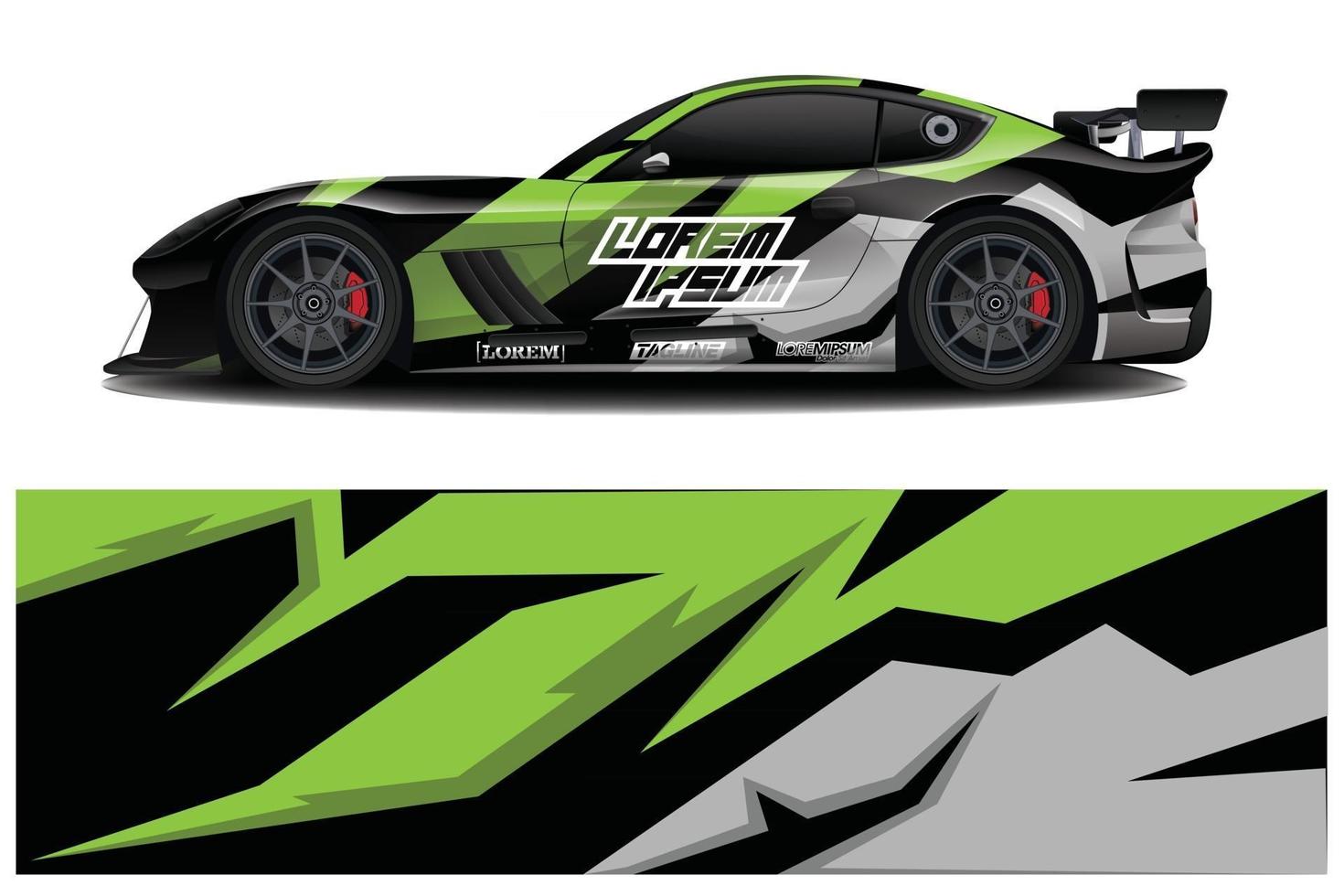Car Wrap design for company, decal, wrap, and sticker. vector