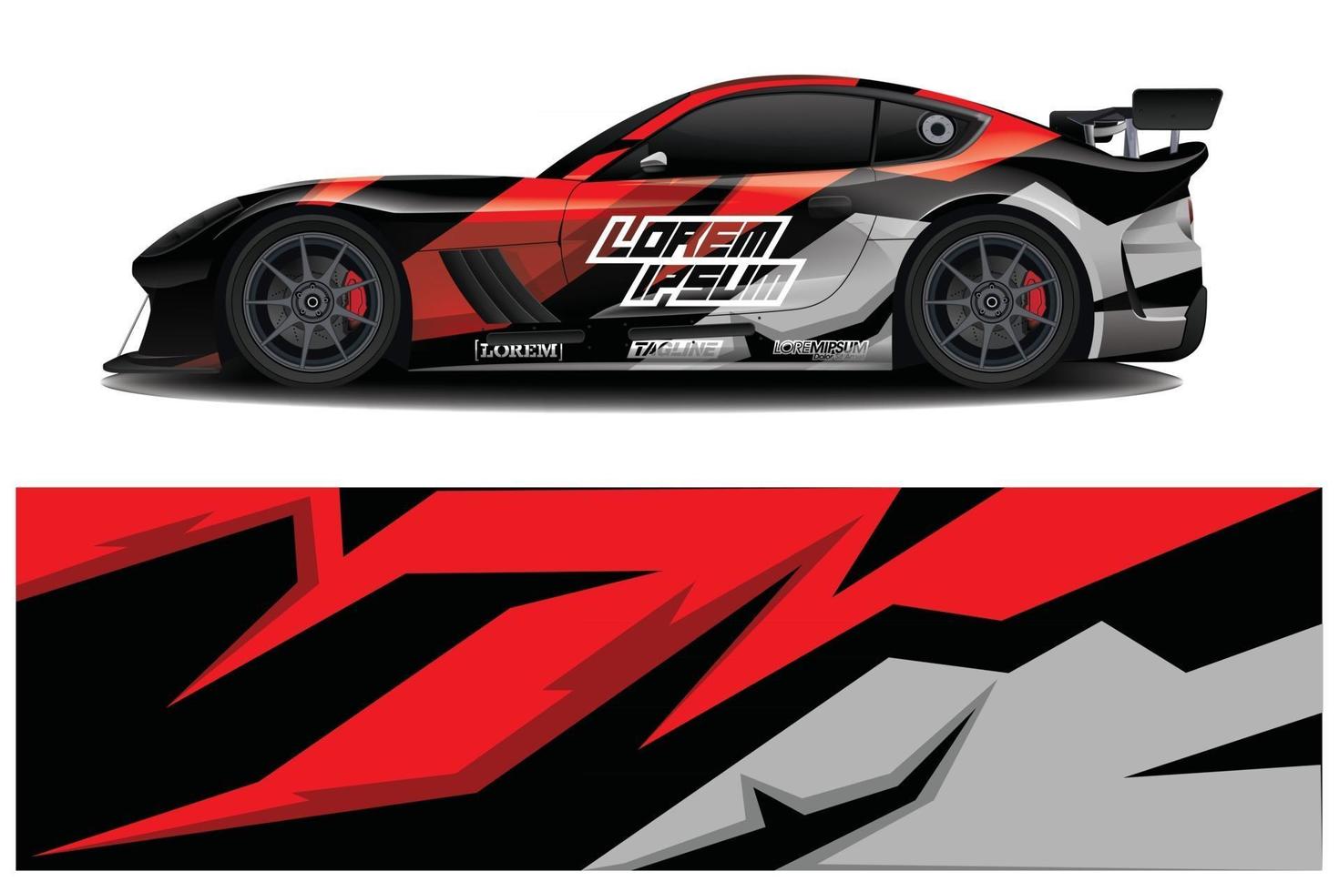 Car Wrap design for company, decal, wrap, and sticker. vector