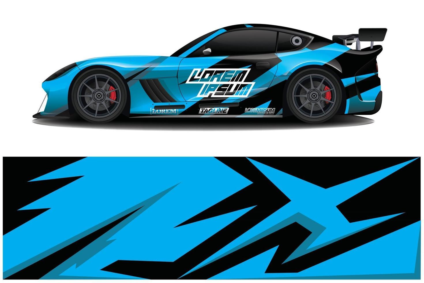 Car Wrap design for company, decal, wrap, and sticker. vector