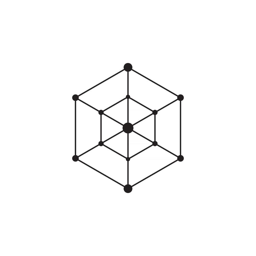 Polygonal line icon  abstract polygonal design vector template