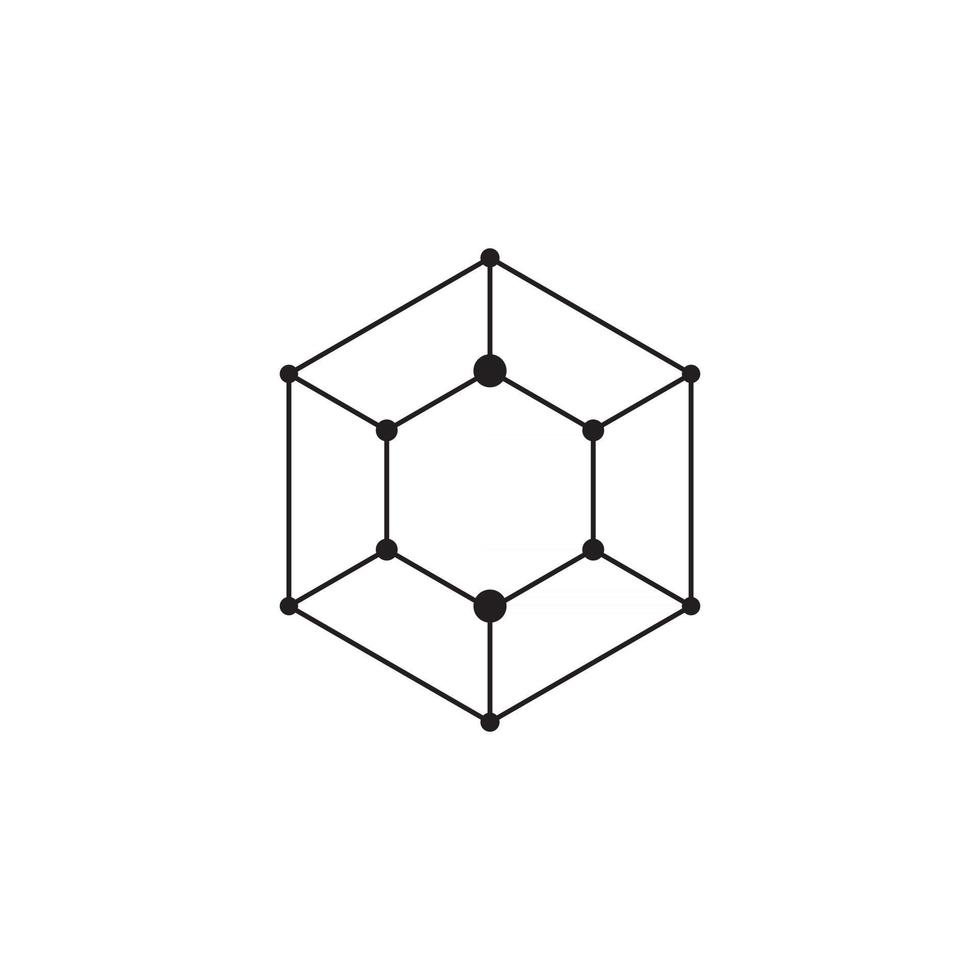 Polygonal line icon  abstract polygonal design vector template