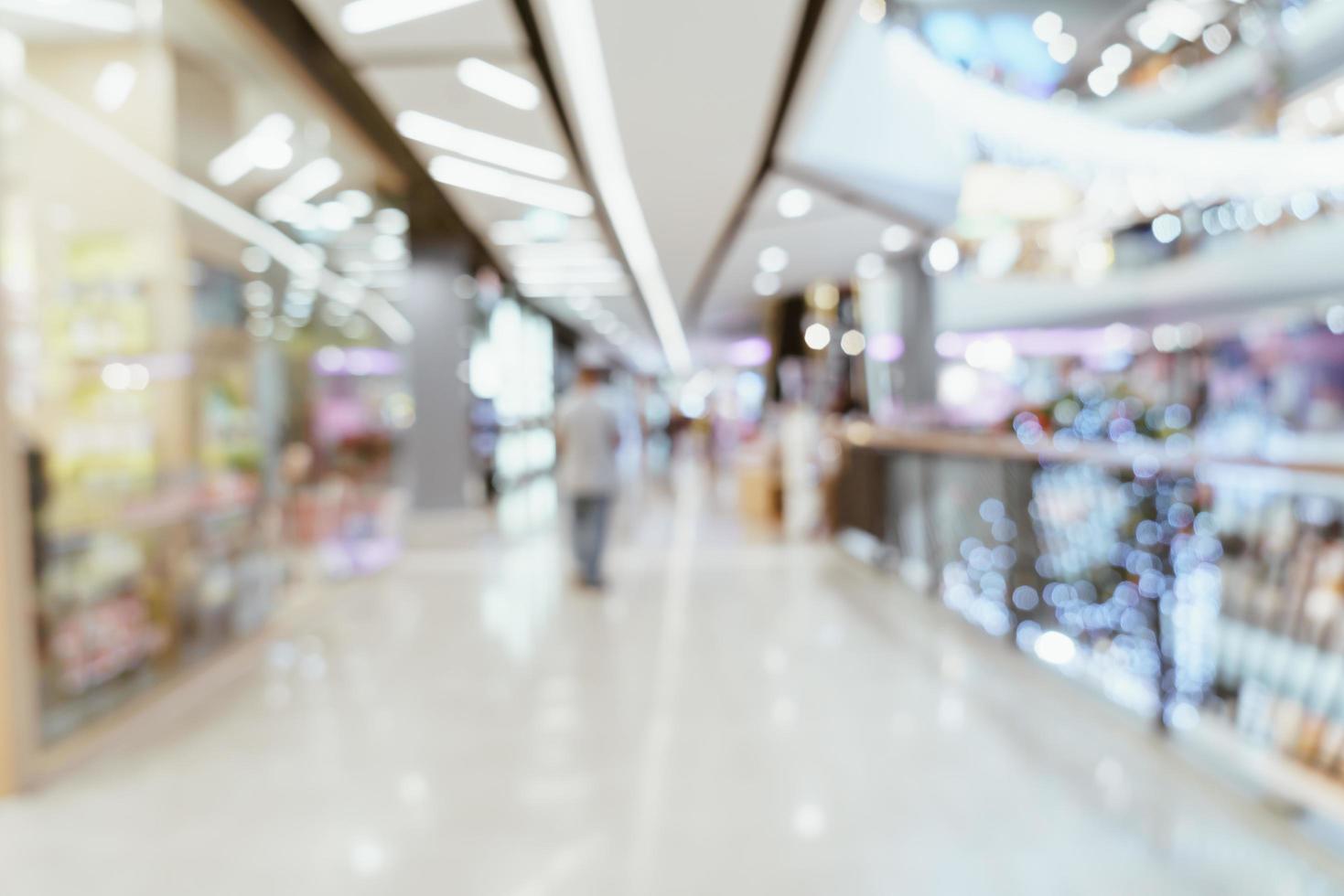 Desenfoque abstracto centro comercial de lujo y tienda minorista para el fondo foto