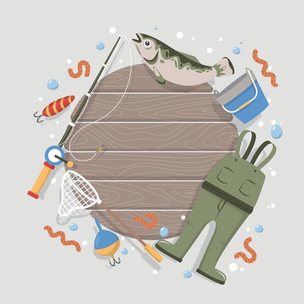 Summer Fishing Background vector