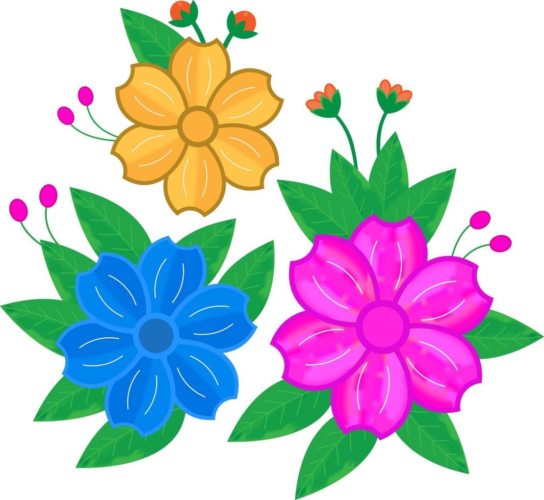 Valini decorative floral vector design