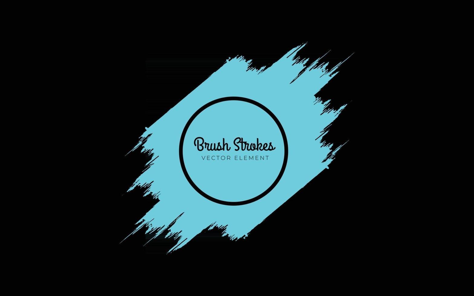 Brush vector strokes set. Grunge design brush elements