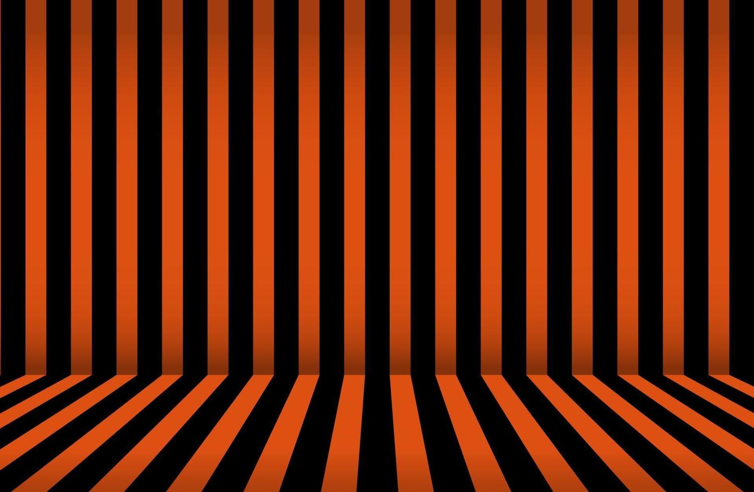 Abstract stripe background. Halloween wall design. Studio room vector