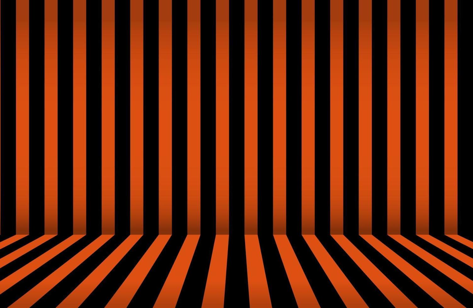 Abstract stripe background. Halloween wall design. Studio room vector