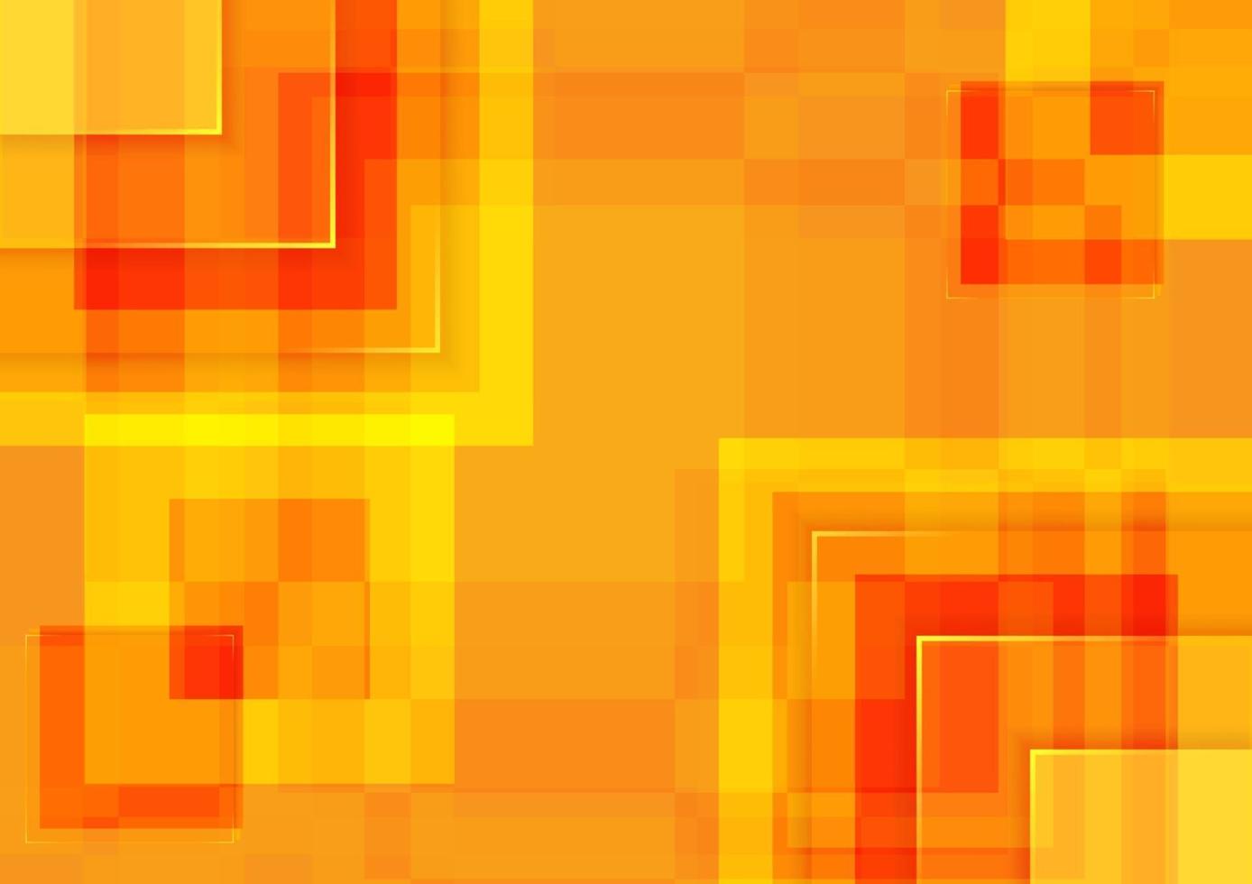 Abstract background. Orange pattern square shapes design vector