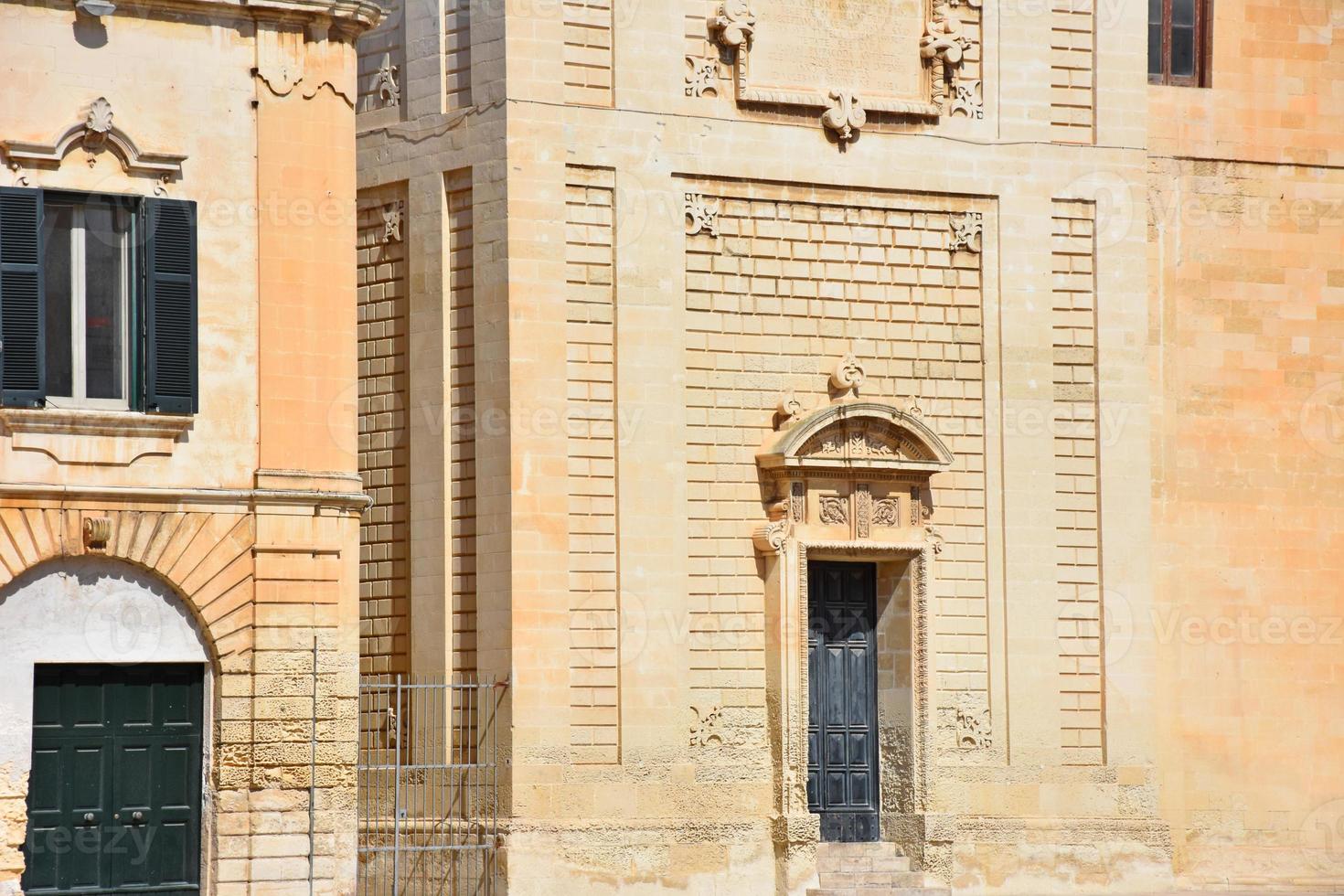 Italy, Lecce, city with Baroque architecture and churches and archaeological remains. photo