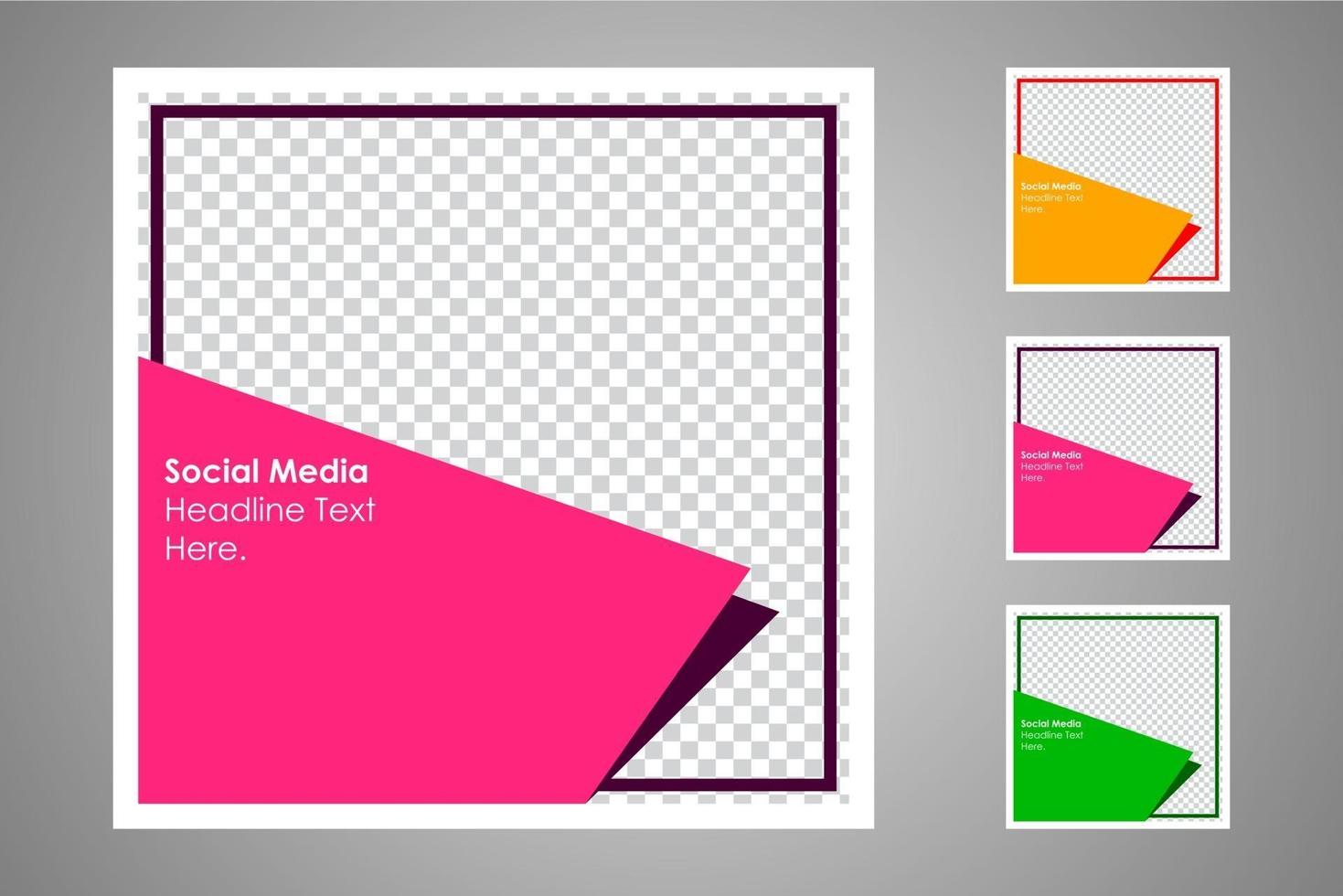 Suitable for social media posts templates and web or internet ads. vector