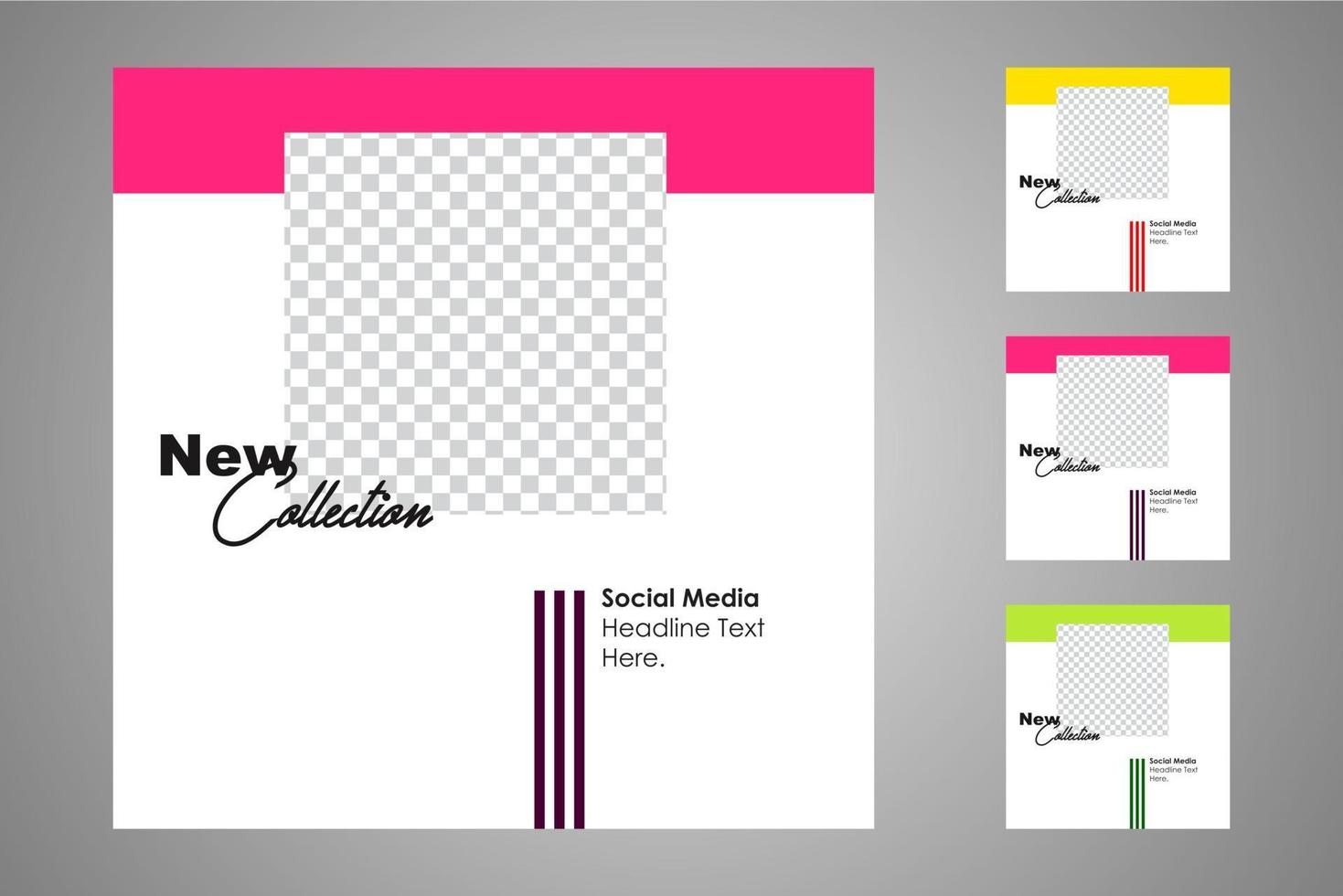 Suitable for social media posts templates and web or internet ads. vector