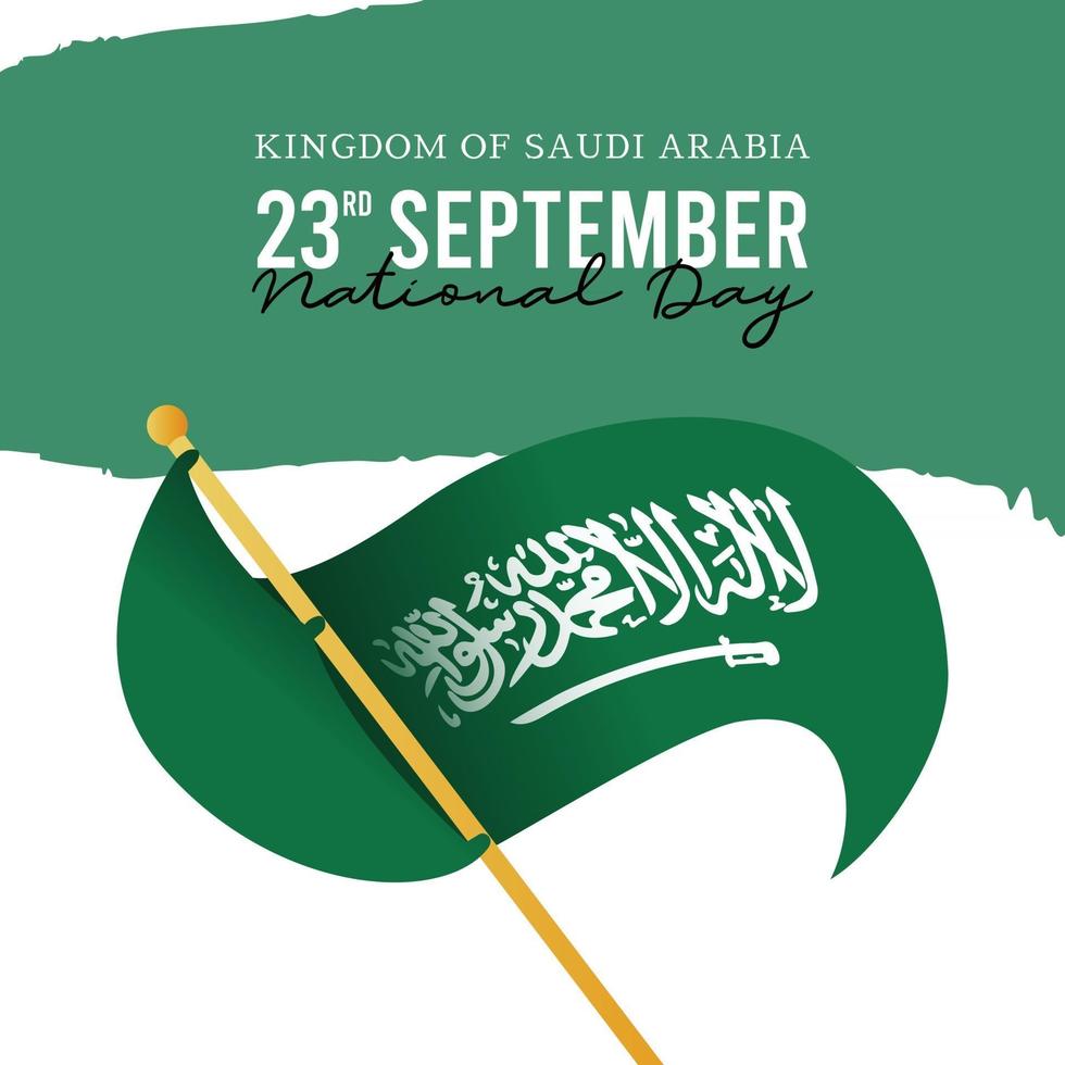 saudi arabia banner template. national day celebrations. vector